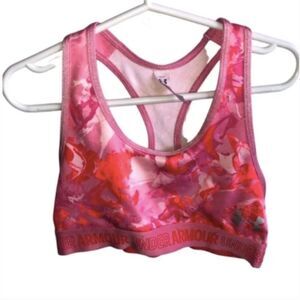 Kid's Under Armour Pink Sports Bra